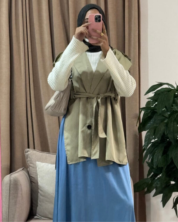 Beige_trenchVest3 Farida Trench Vest – Beige