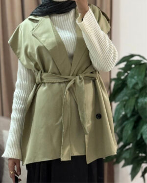 Farida Trench Vest – Beige