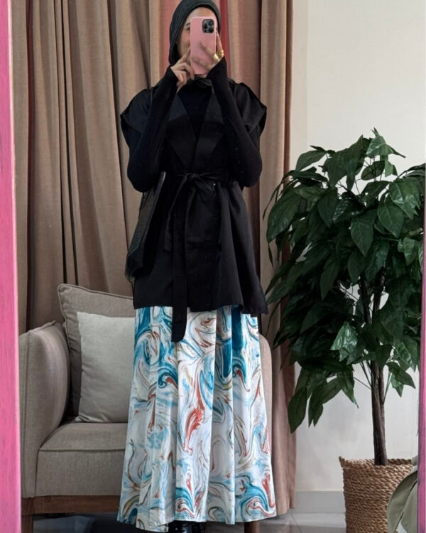 Farida Trench Vest – Black