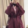 Hiedy Trench Coat  – Crimson